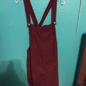 Corduroy Overall Dress